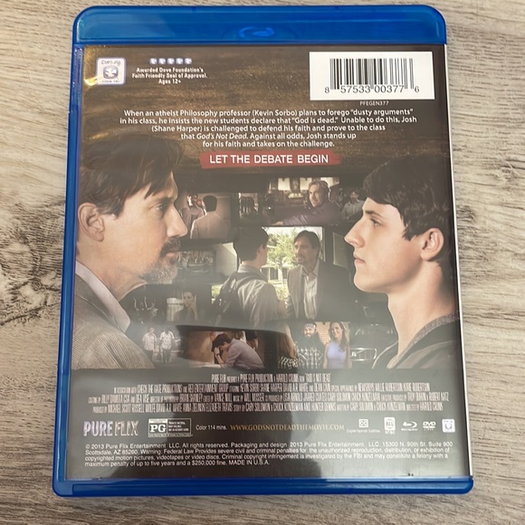 God's Not Dead 2014 Movie Blu-Ray Adventure Comedy Drama PG 1h 53m - Picture 3 of 5